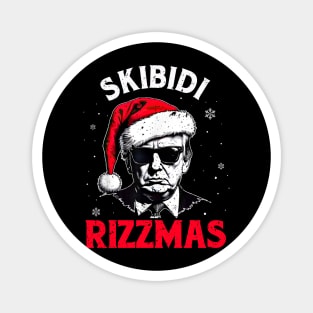 Skibidi Rizzmas Funny Trump Rizz Christmas Magnet